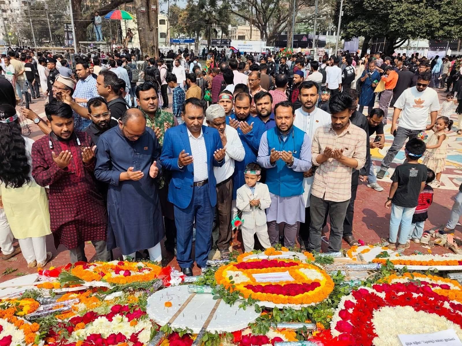 Wreath laying at Central Shahid Minar on the occasion of Great Martyrs Day and International Mother Language Day-2026